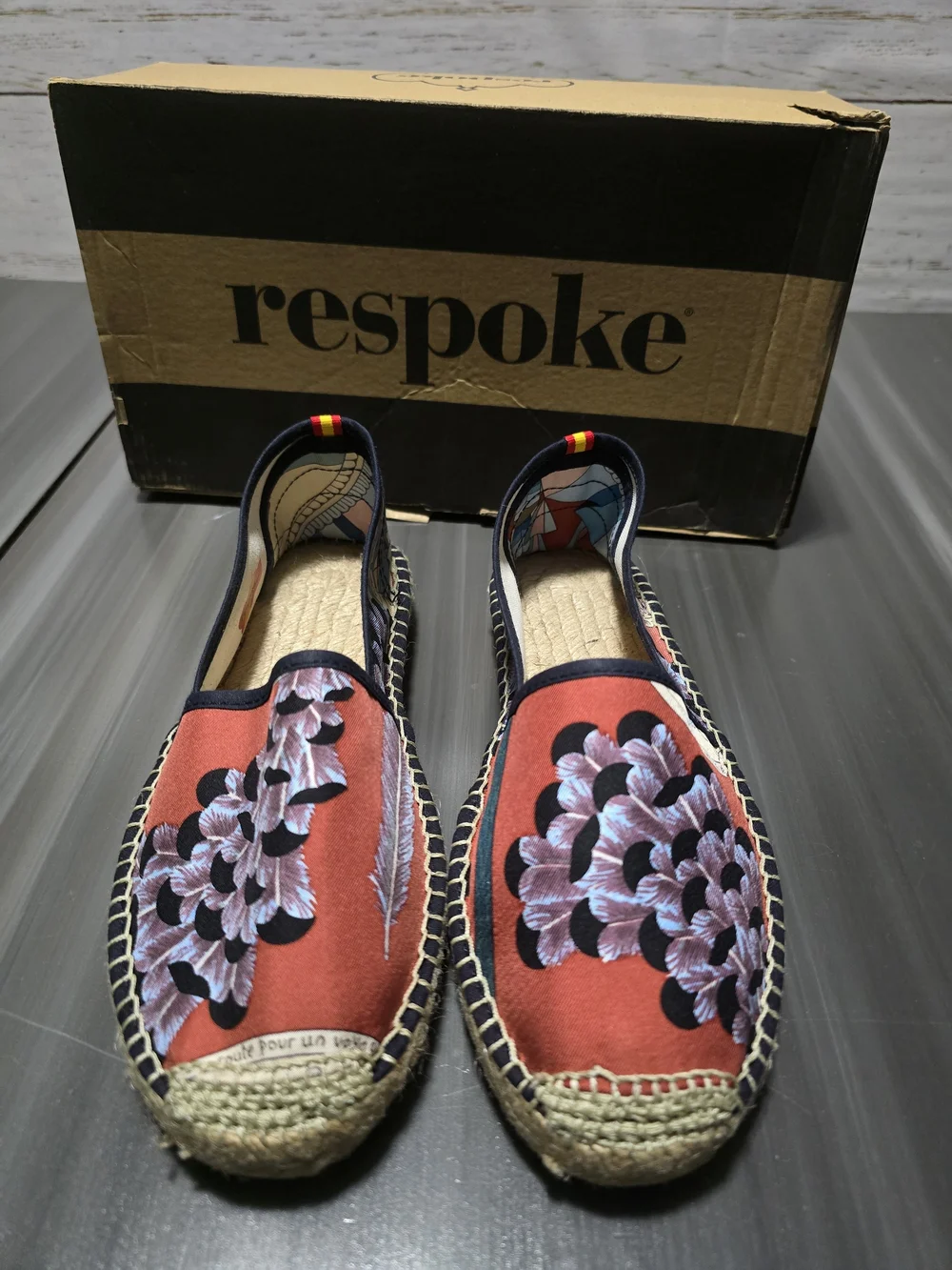 Luxury New In Box Respoke Classic Espadrilles- Size 36 US 5.5/6 Silk Hermes $575